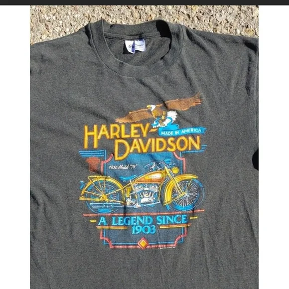 Vtg 1986 Harley Davidson Ocean City MD Made in USA M - Picture 3 of 8
